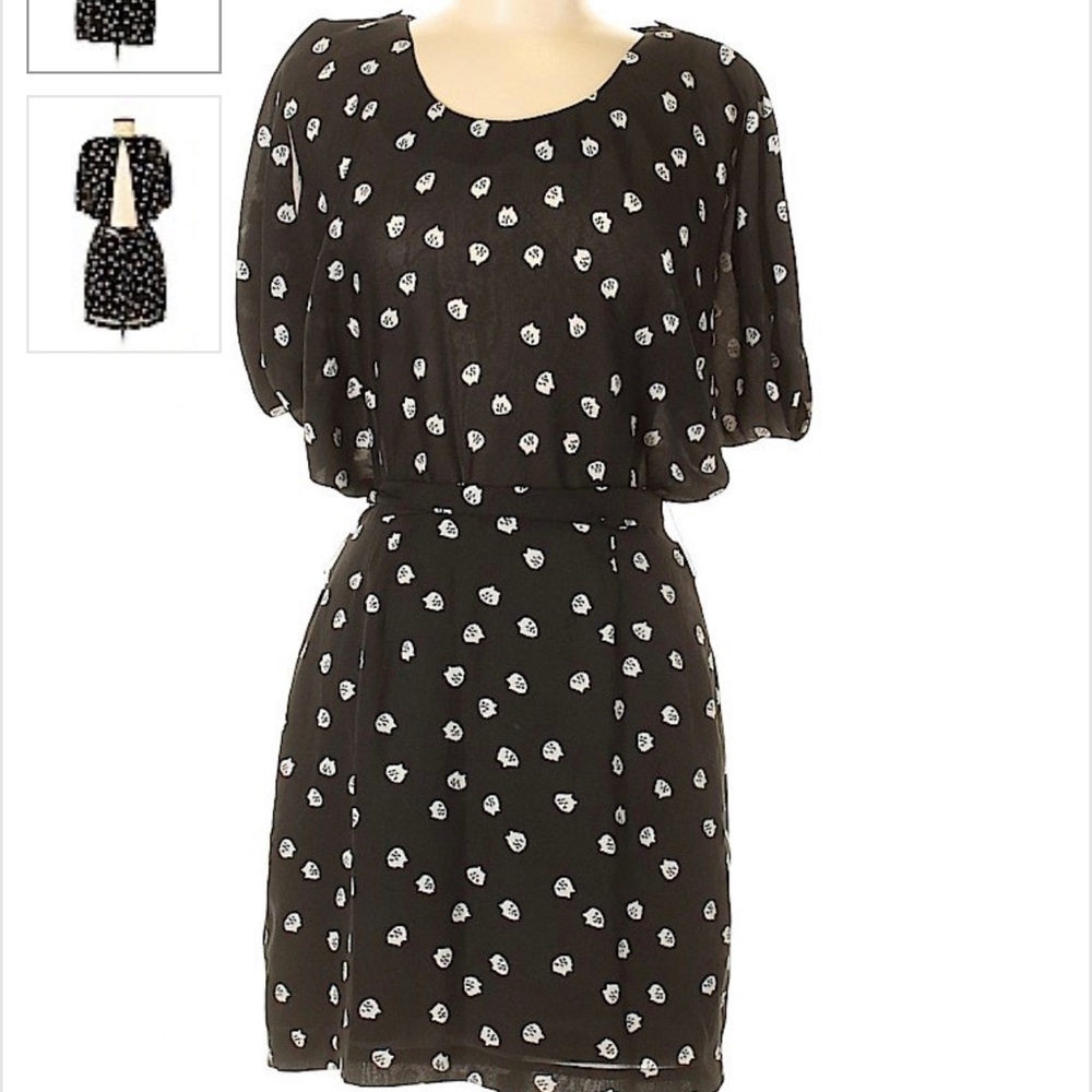 Ark & Co Cat Face Open Back Dress Size M